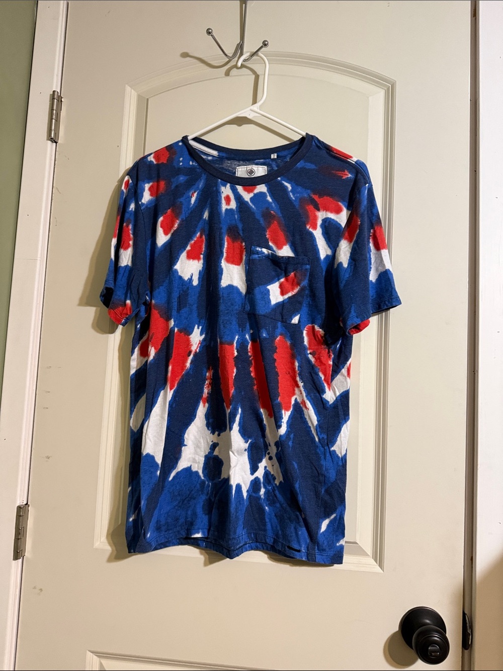 Mens On The Byas Tie-Dye Pocket Tee. Medium